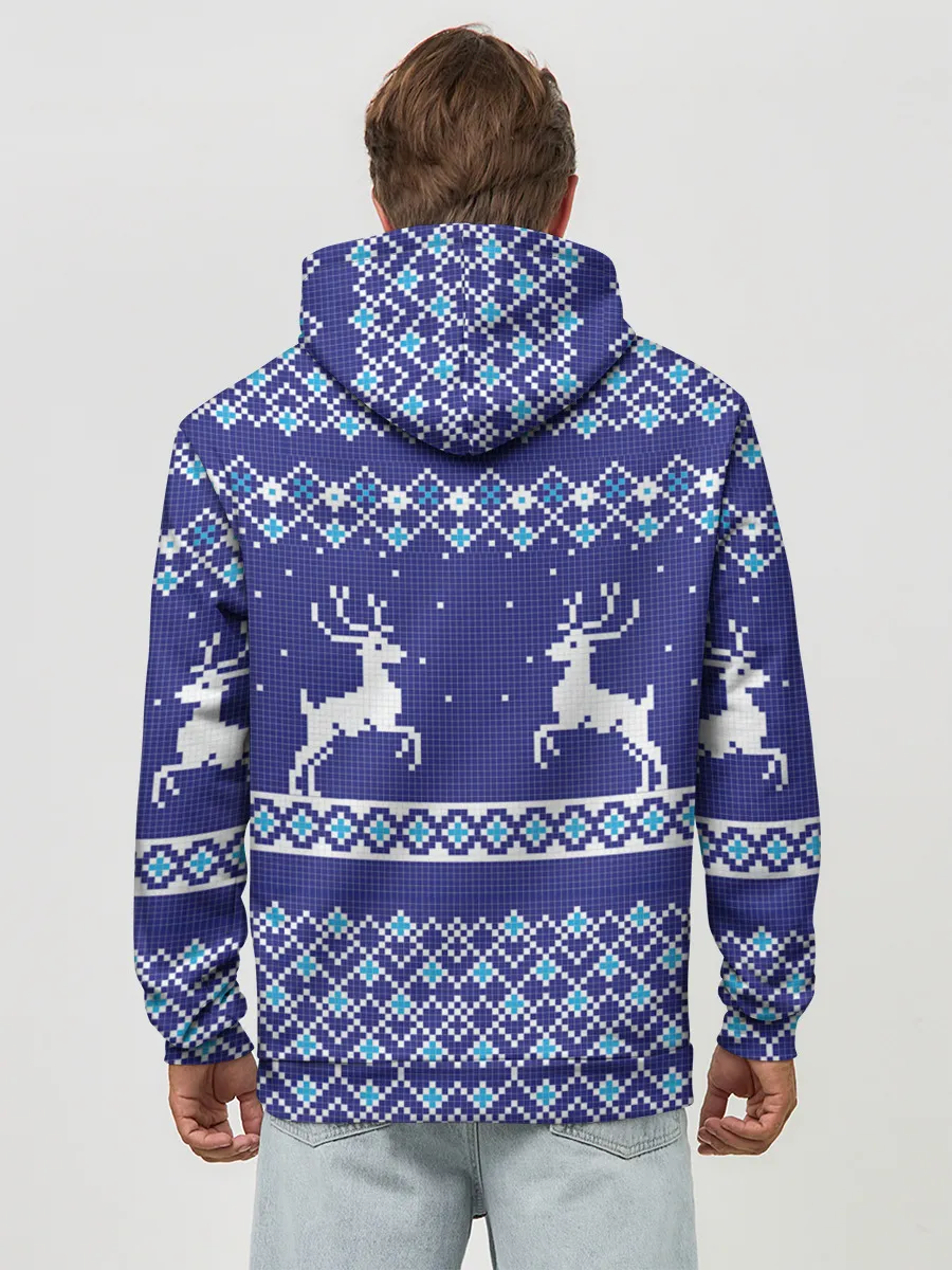 Худи мужской база хлопок / Олени