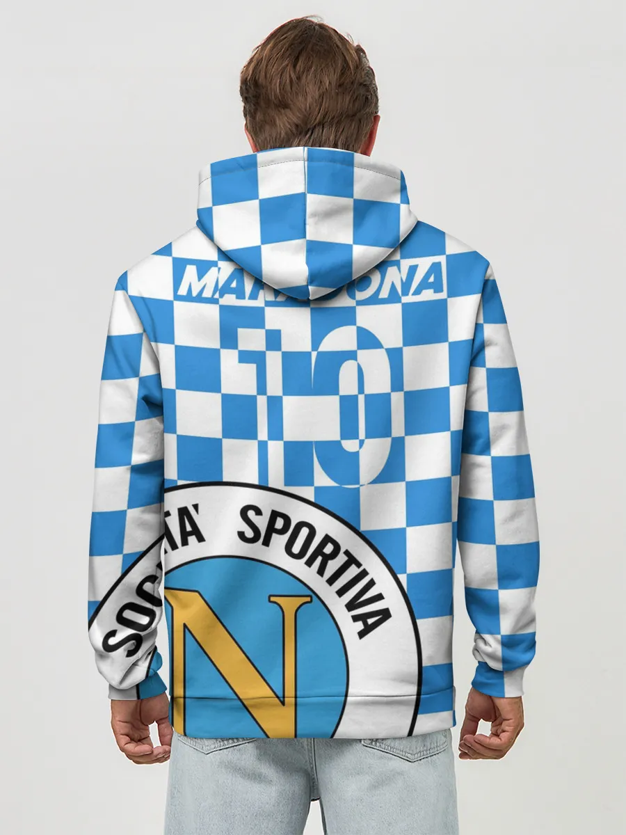 Худи мужской база хлопок / Форма Наполи - Марадона 10