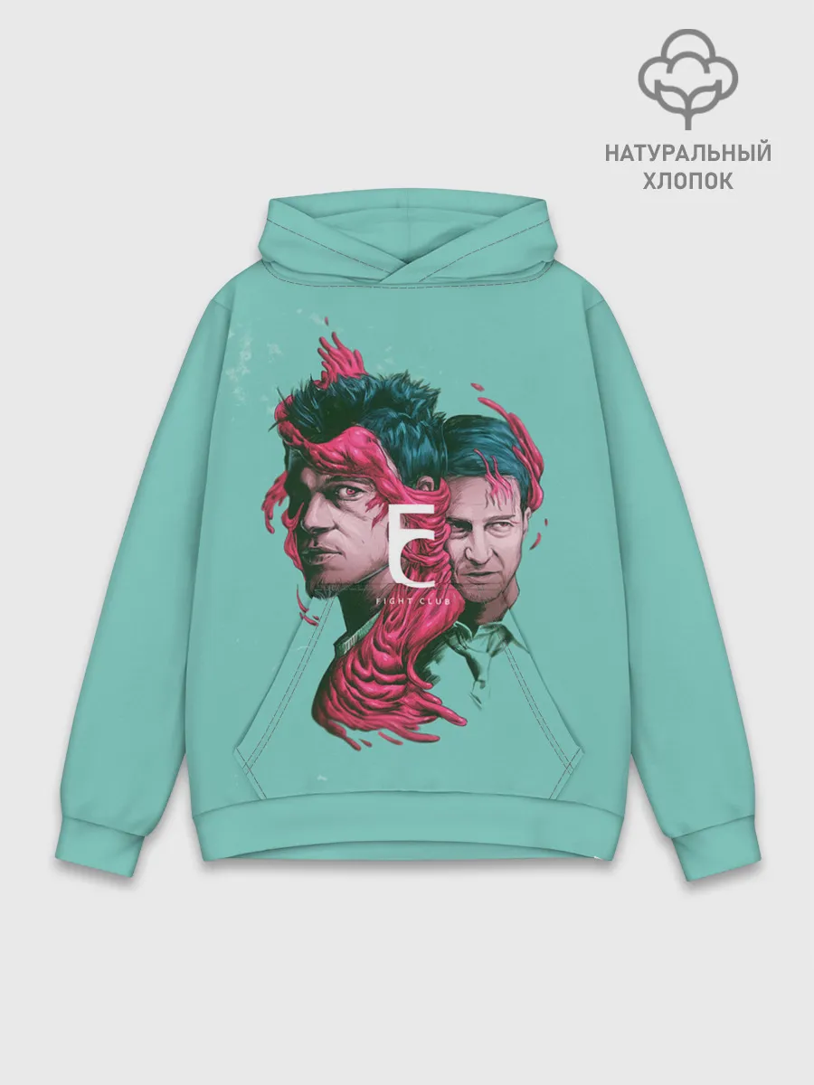 Худи мужской база хлопок / Бойцовский клуб