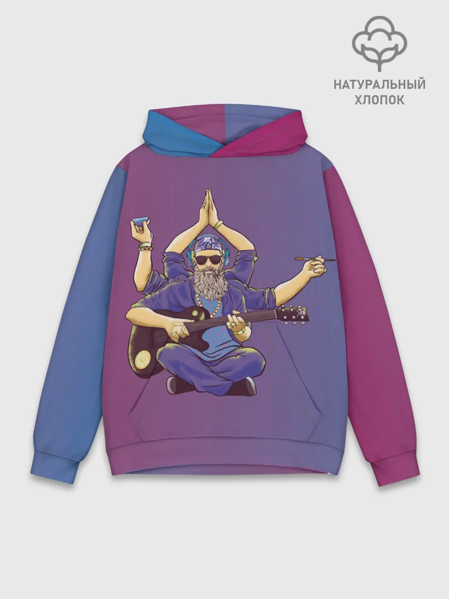 Худи мужской база хлопок / БГ многорукий