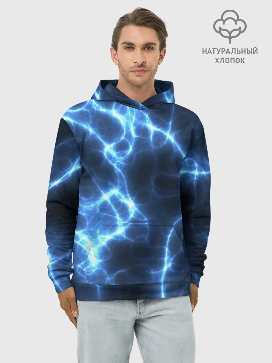 Худи мужской база хлопок / Электро