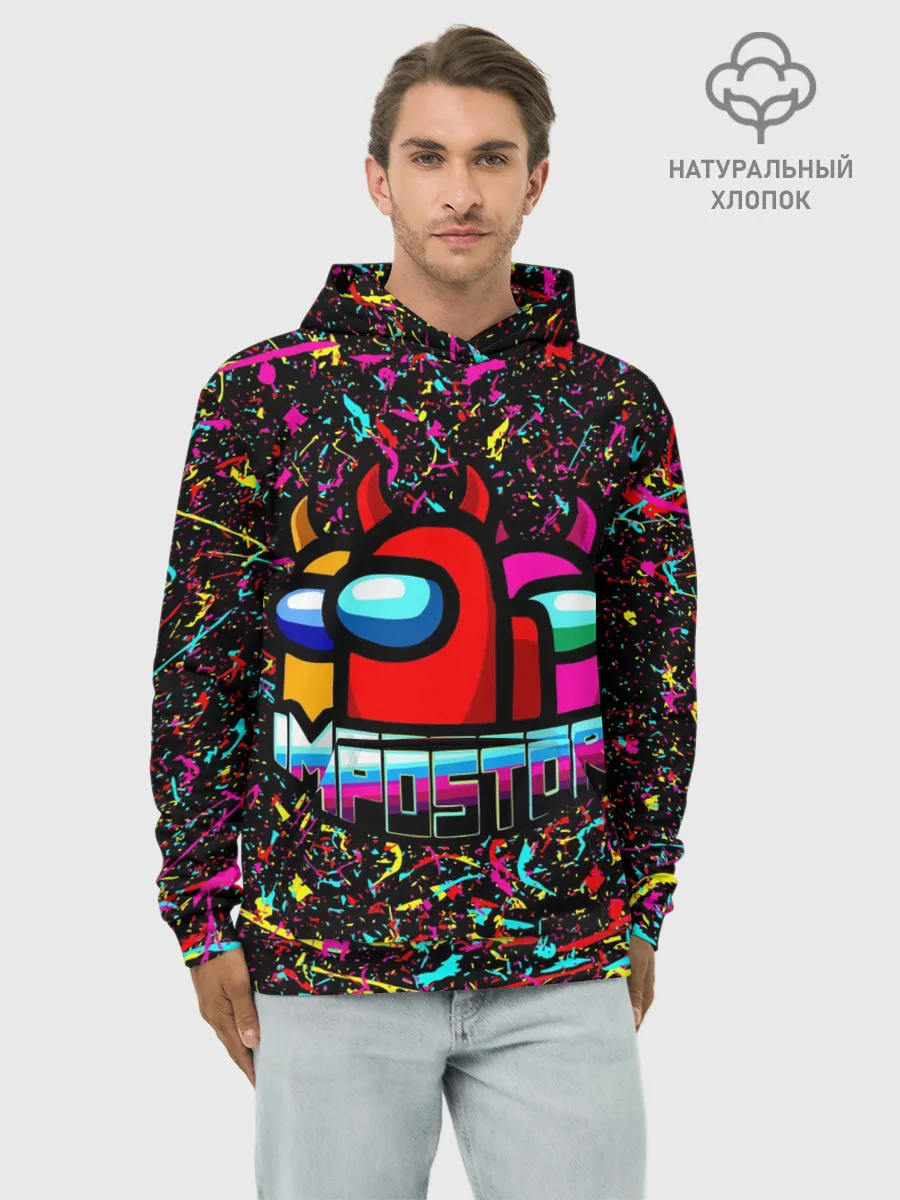 Худи мужской база хлопок / AMONG US