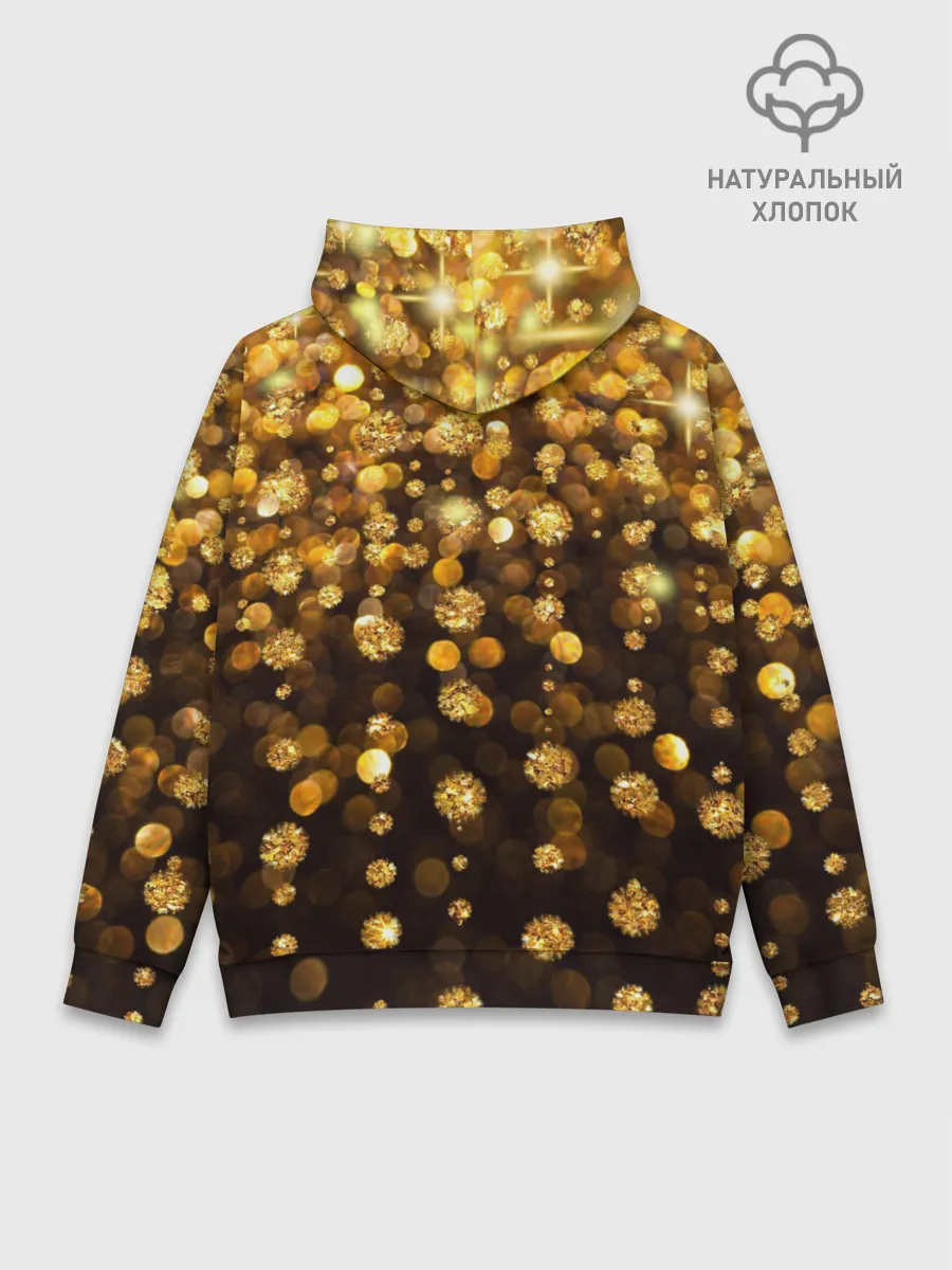 Худи мужской база хлопок / ЗОЛОТЫЕ БЛЕСТКИ