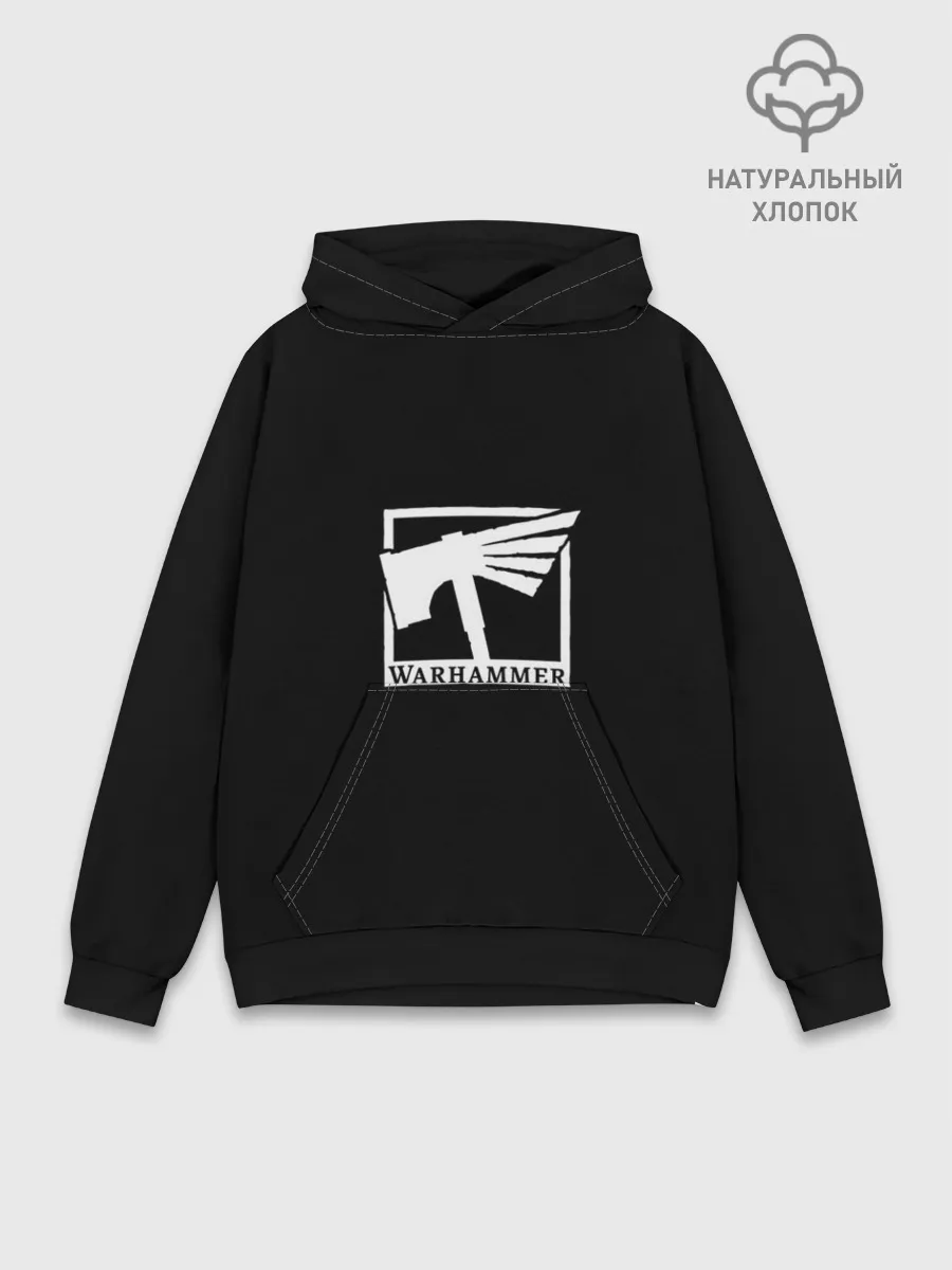 Худи мужской база хлопок / Вархамер