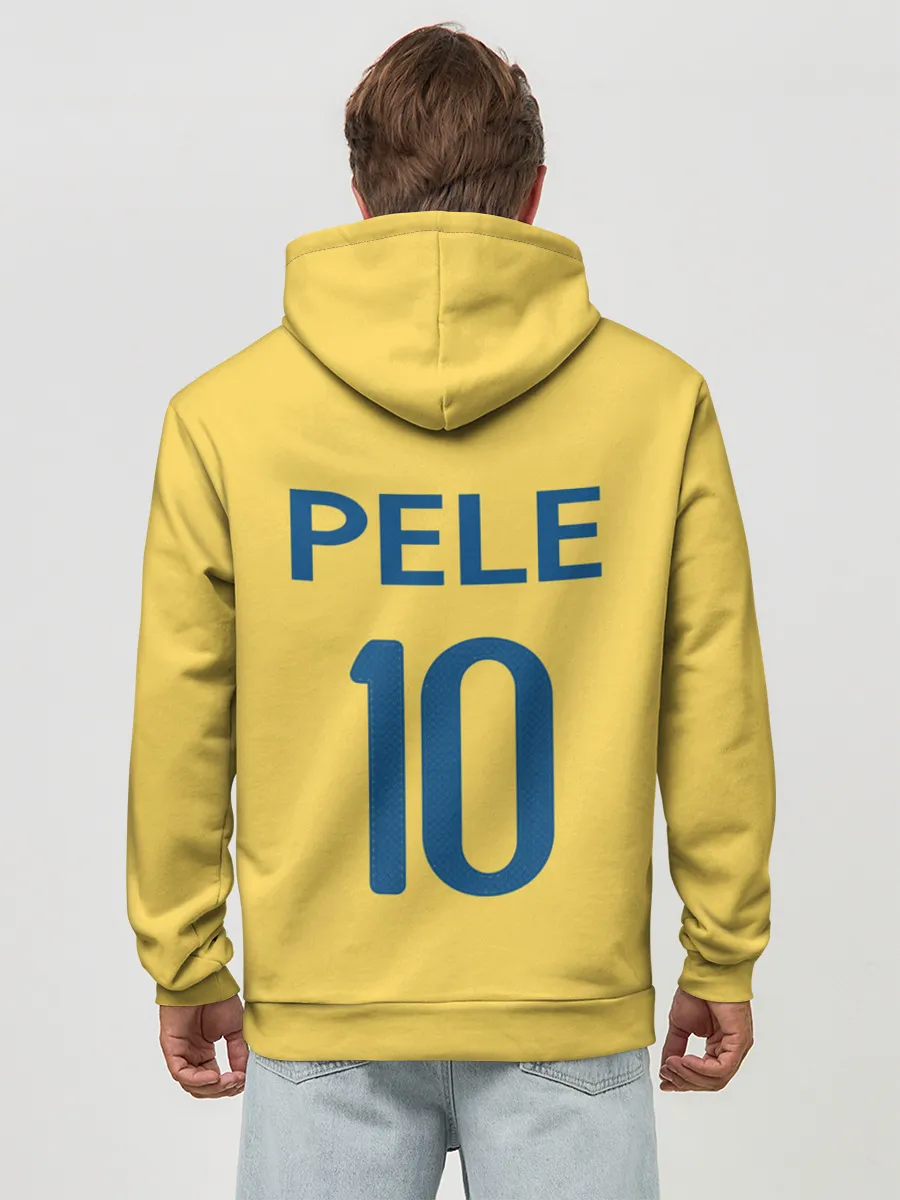 Худи мужской база хлопок / СБОРНАЯ БРАЗИЛИИ ПЕЛЕ