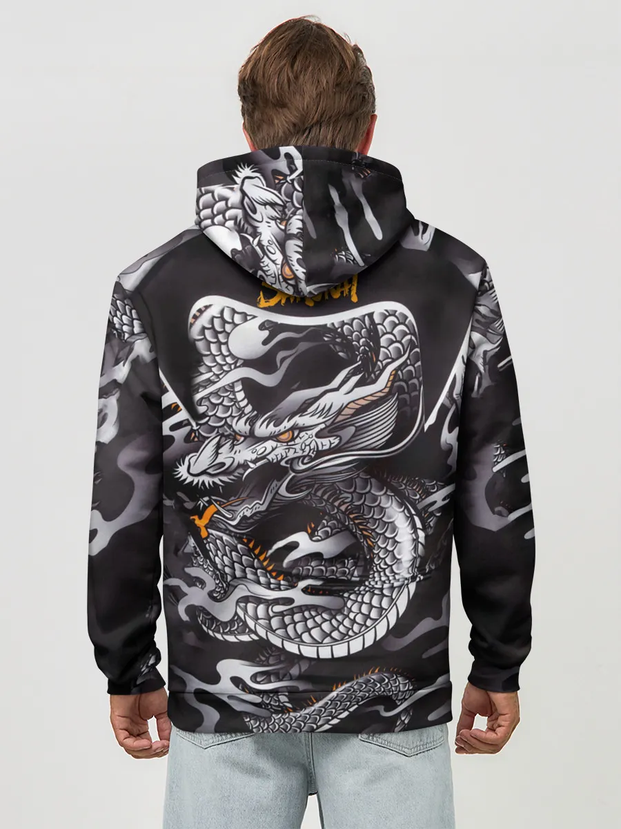 Худи мужской база хлопок / Самурай