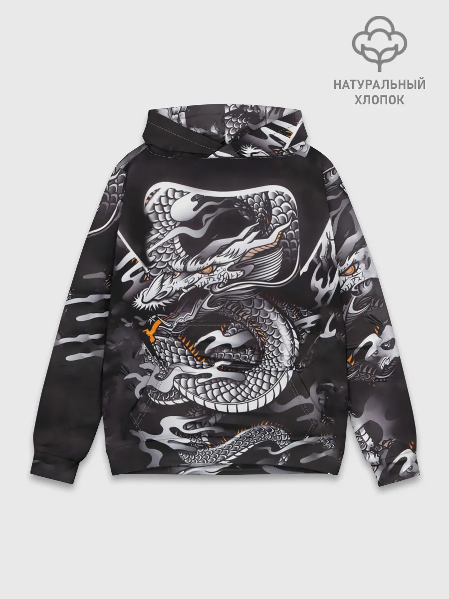 Худи мужской база хлопок / Самурай