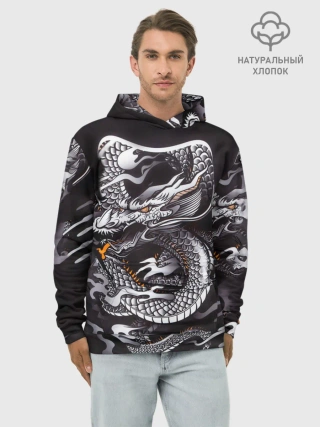 Худи мужской база хлопок / Самурай