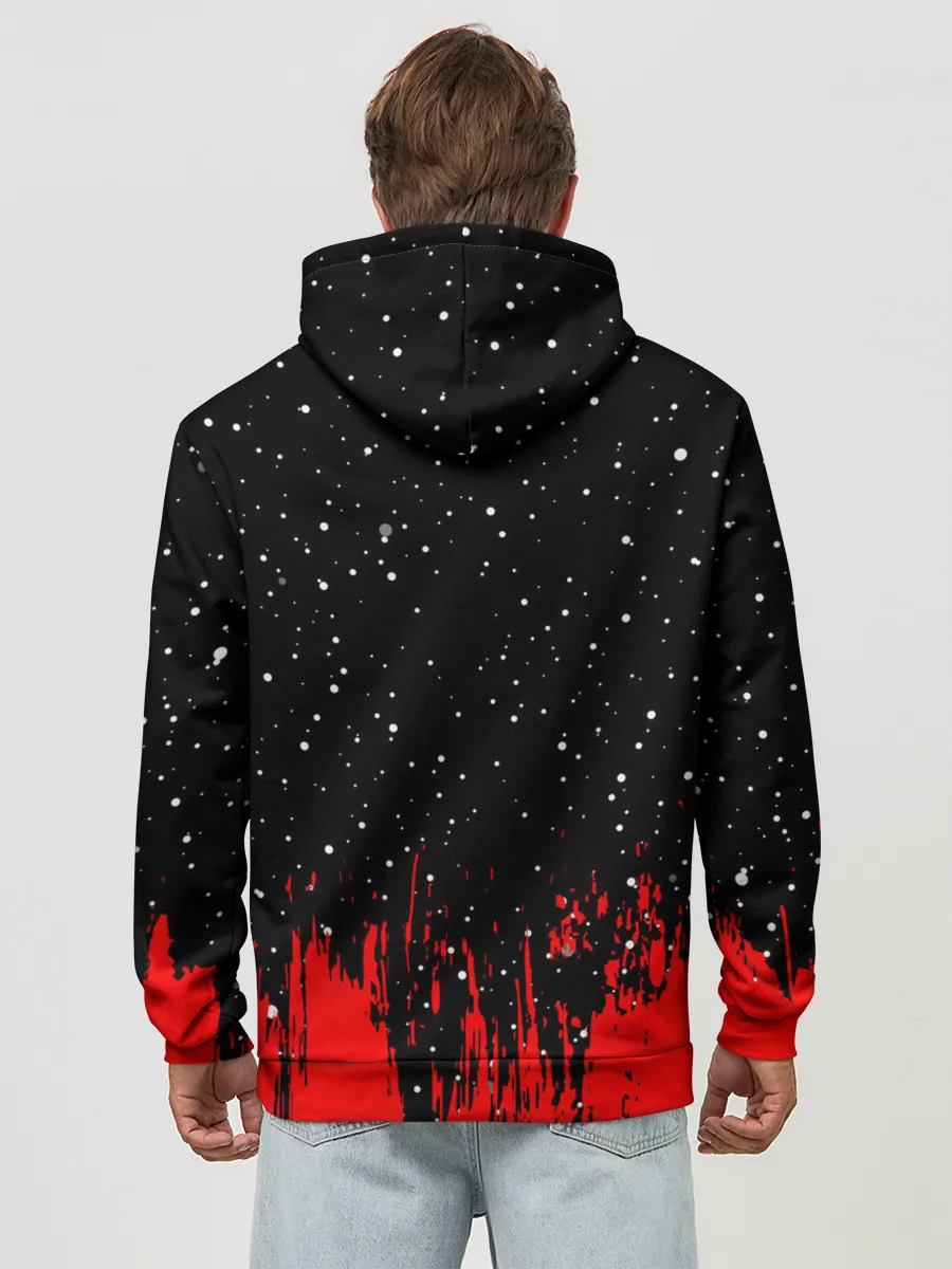 Худи мужской база хлопок / AMONG US - НЕ ВЕРЬ НИКОМУ