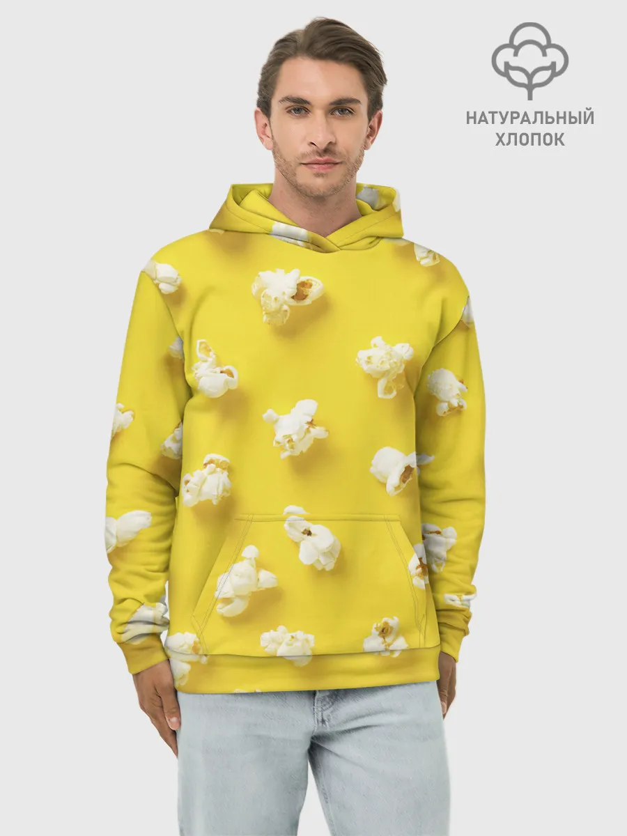 Худи мужской база хлопок / Попкорн