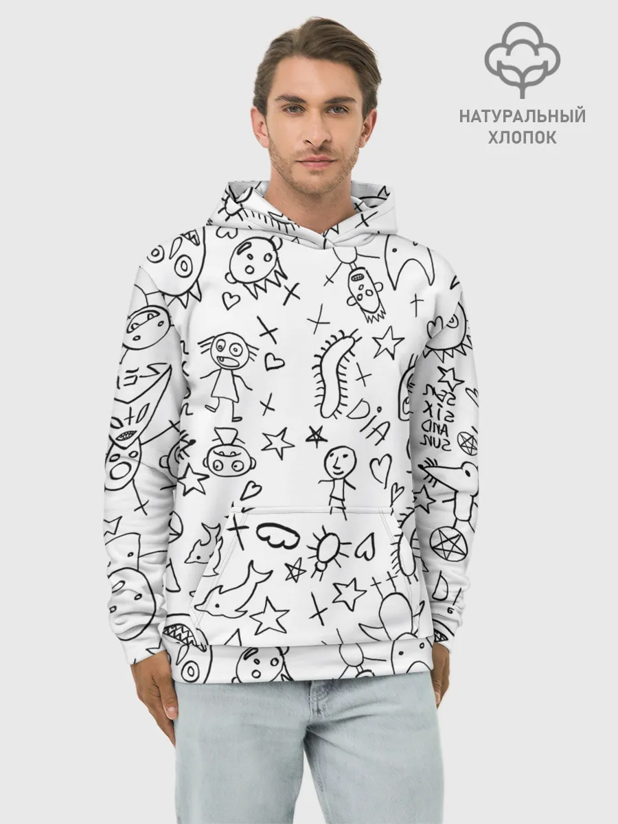 Худи мужской база хлопок / DIE ANTWOORD