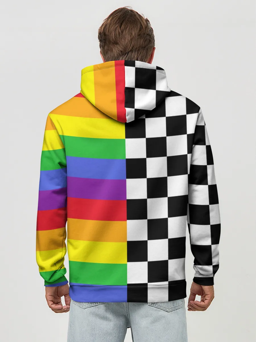 Худи мужской база хлопок / Rainbow