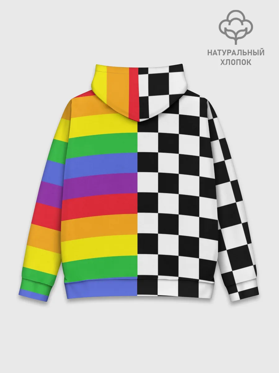 Худи мужской база хлопок / Rainbow