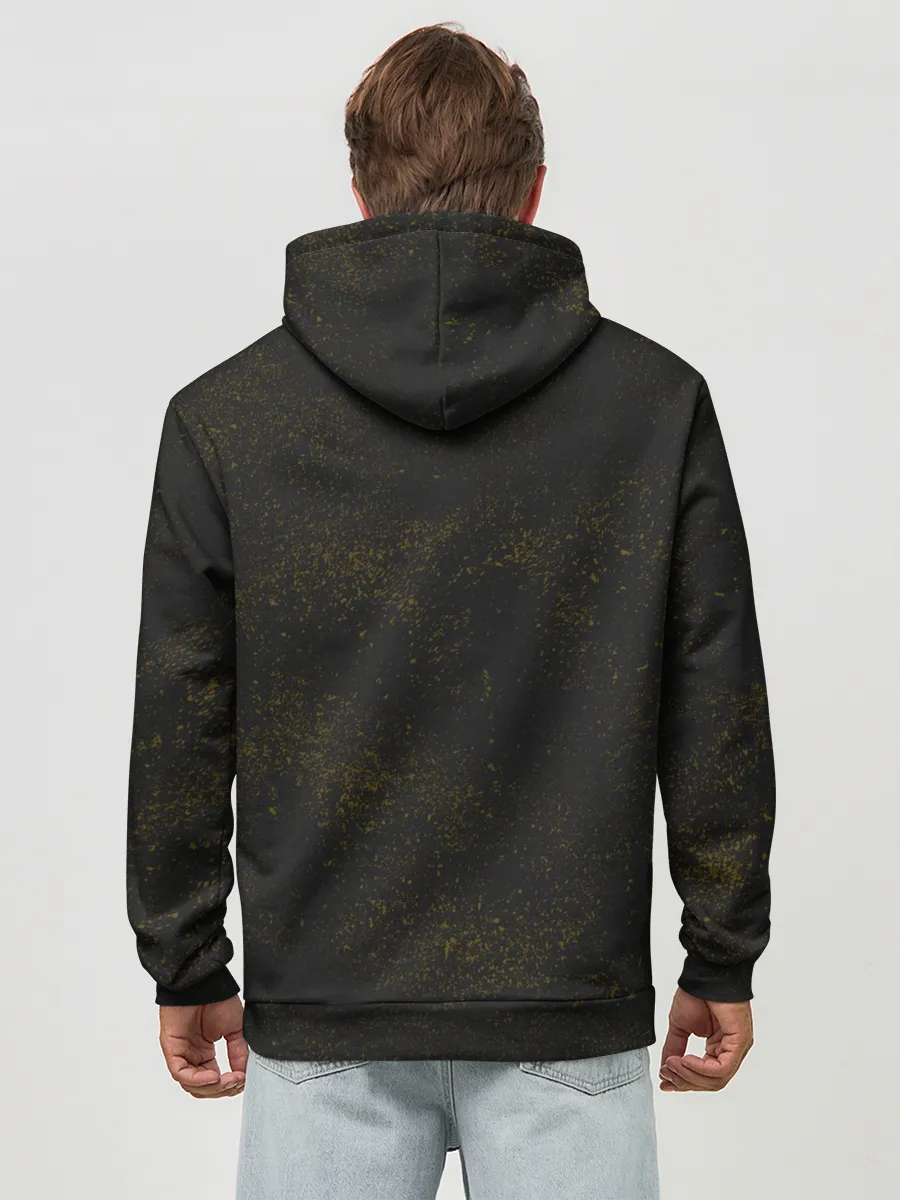 Худи мужской база хлопок / Наушники Смайл