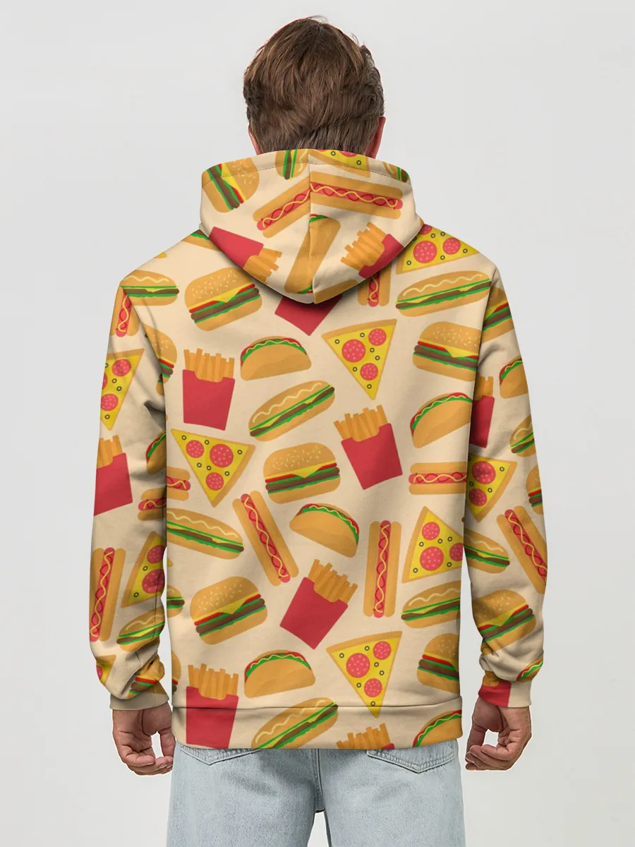 Худи мужской база хлопок / Фастфуд