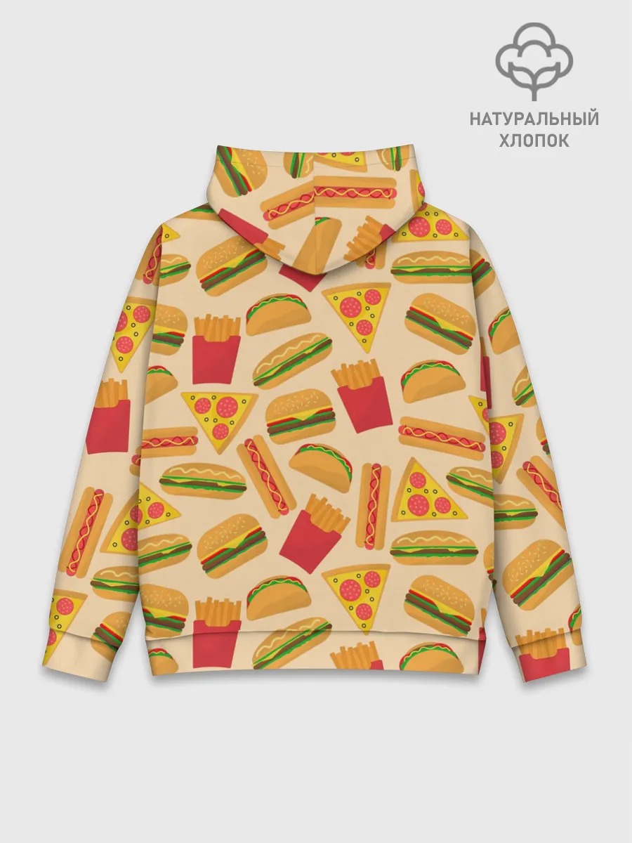 Худи мужской база хлопок / Фастфуд