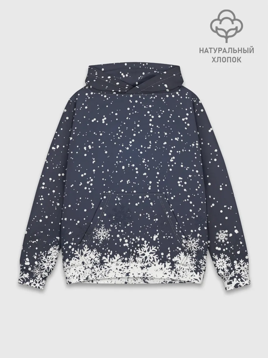 Худи мужской база хлопок / Атмосфера нового года