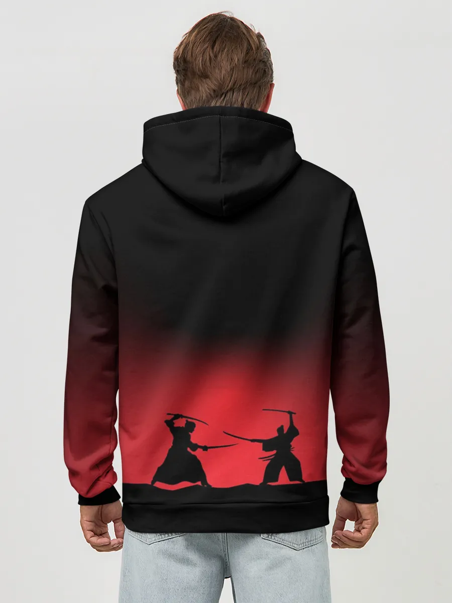 Худи мужской база хлопок / Путь самурая