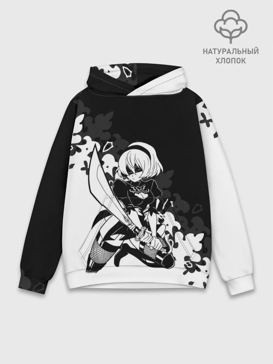 Худи мужской база хлопок / NIER AUTOMATA