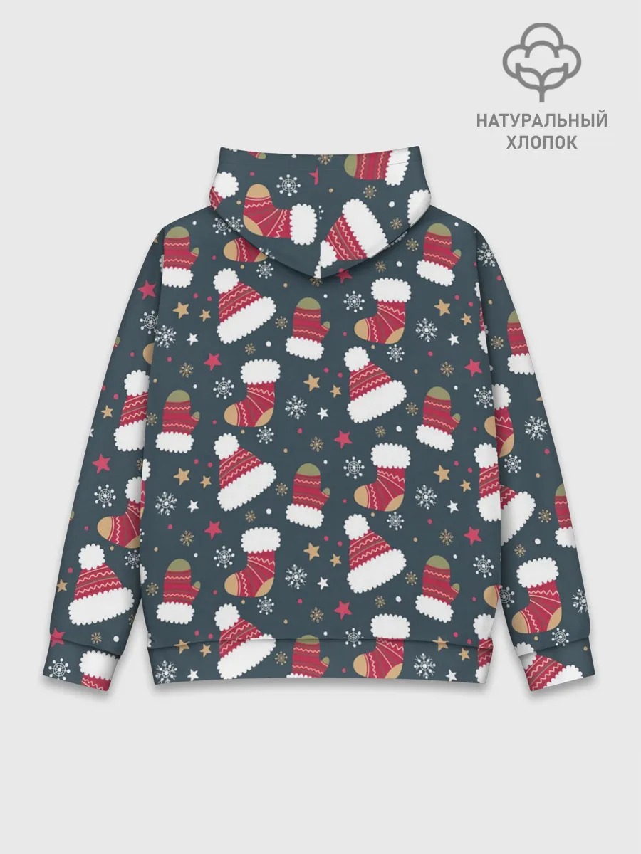 Худи мужской база хлопок / Новый год 2021