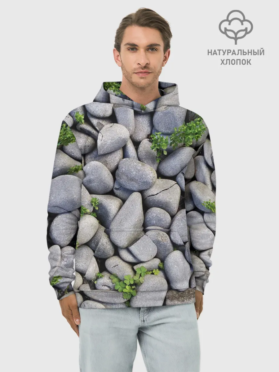 Худи мужской база хлопок / Камни