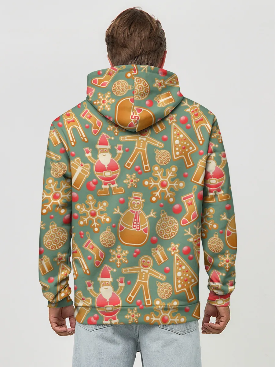 Худи мужской база хлопок / Новый год 2021