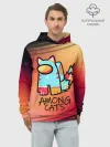Худи мужской база хлопок / AMONG US - КОТИК