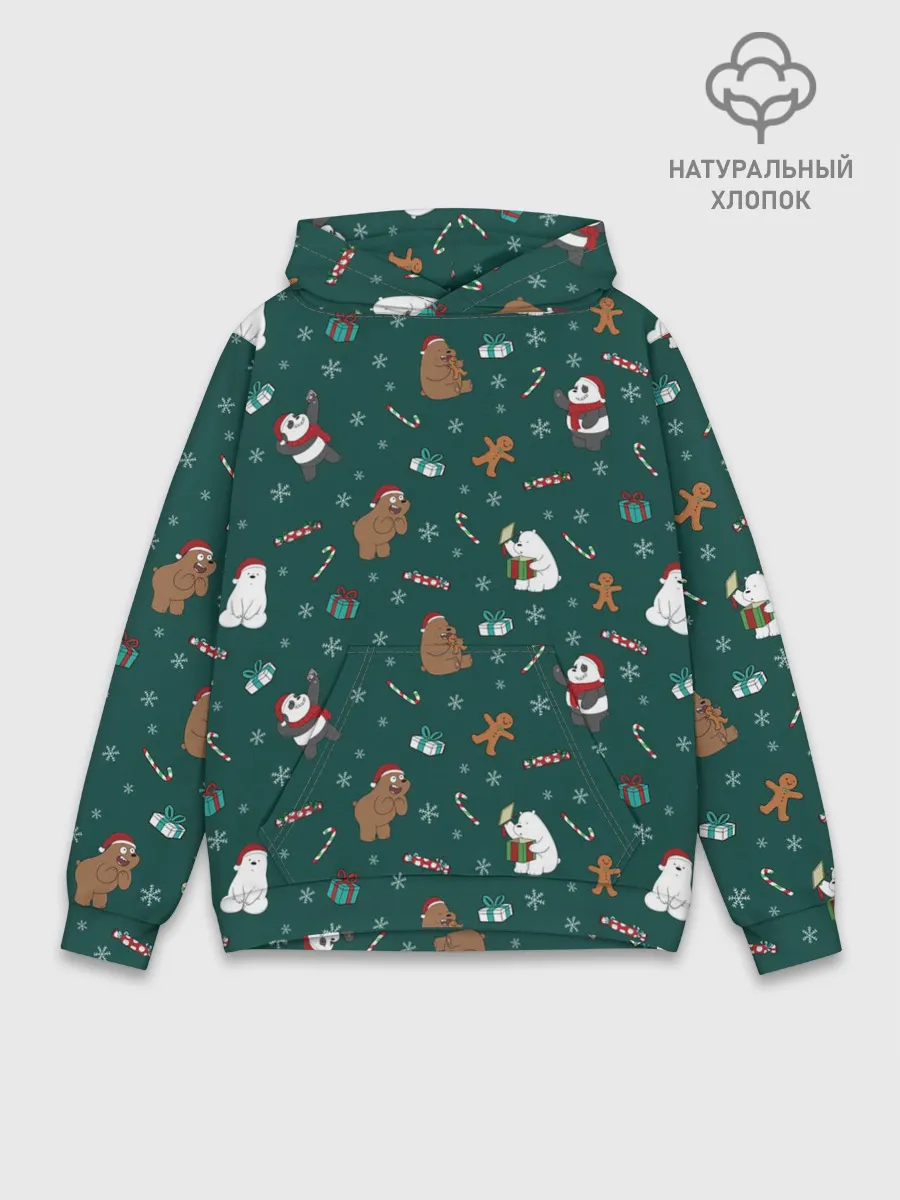 Худи мужской база хлопок / We Bare Bears