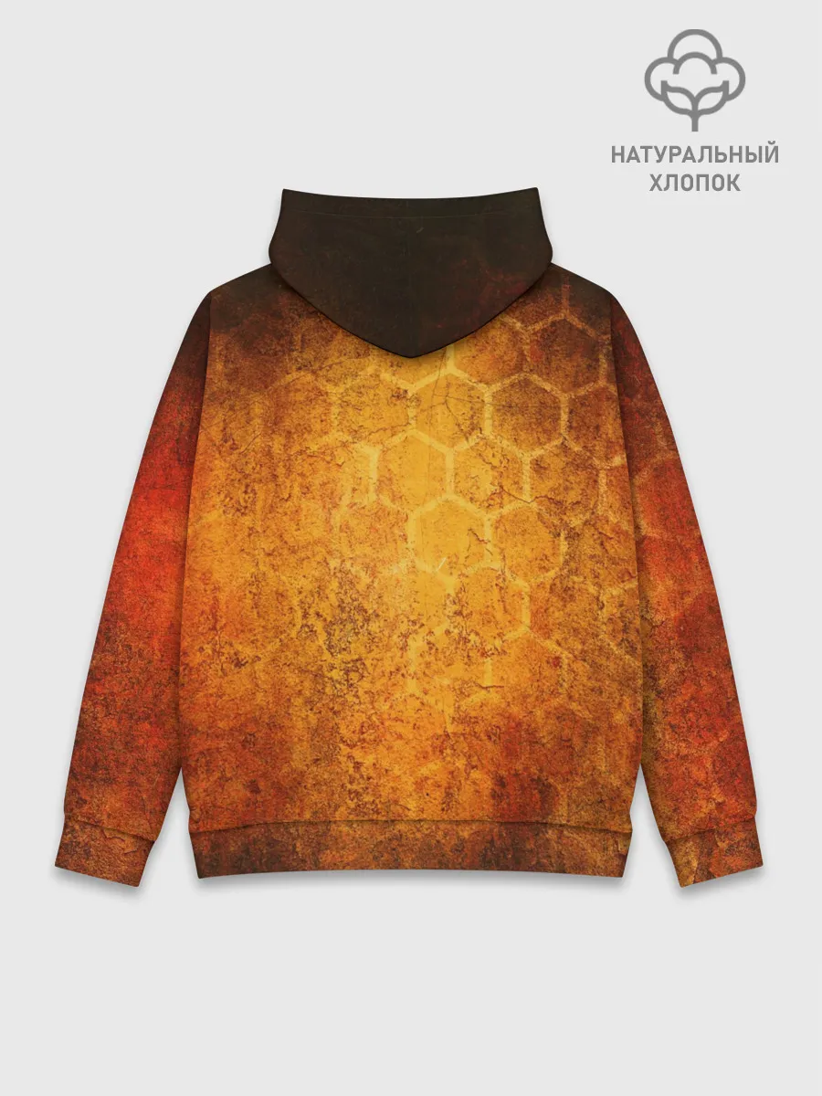Худи мужской база хлопок / Огненный ВАНПАНЧМЕН