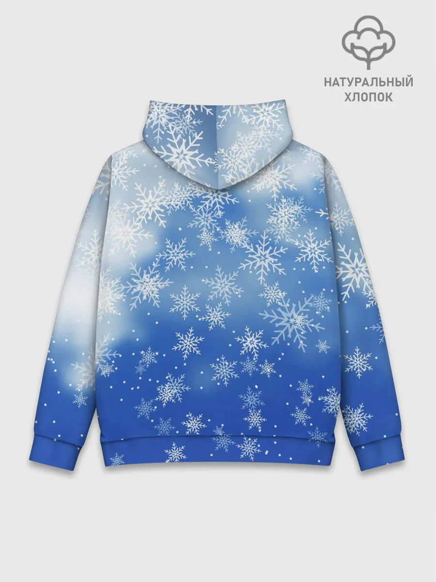 Худи мужской база хлопок / НОВОГОДНИЙ ПИКАЧУ