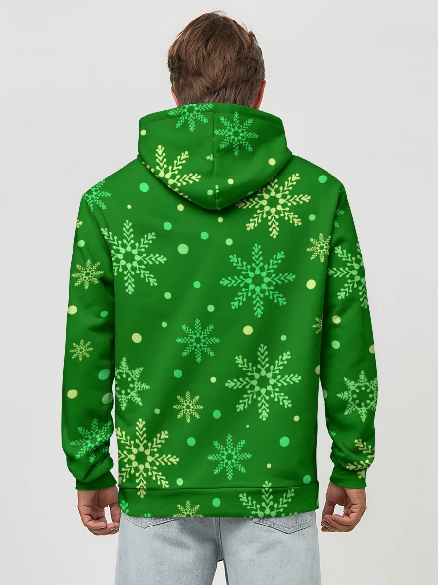 Худи мужской база хлопок / ЗИМНИЙ MINECRAFT