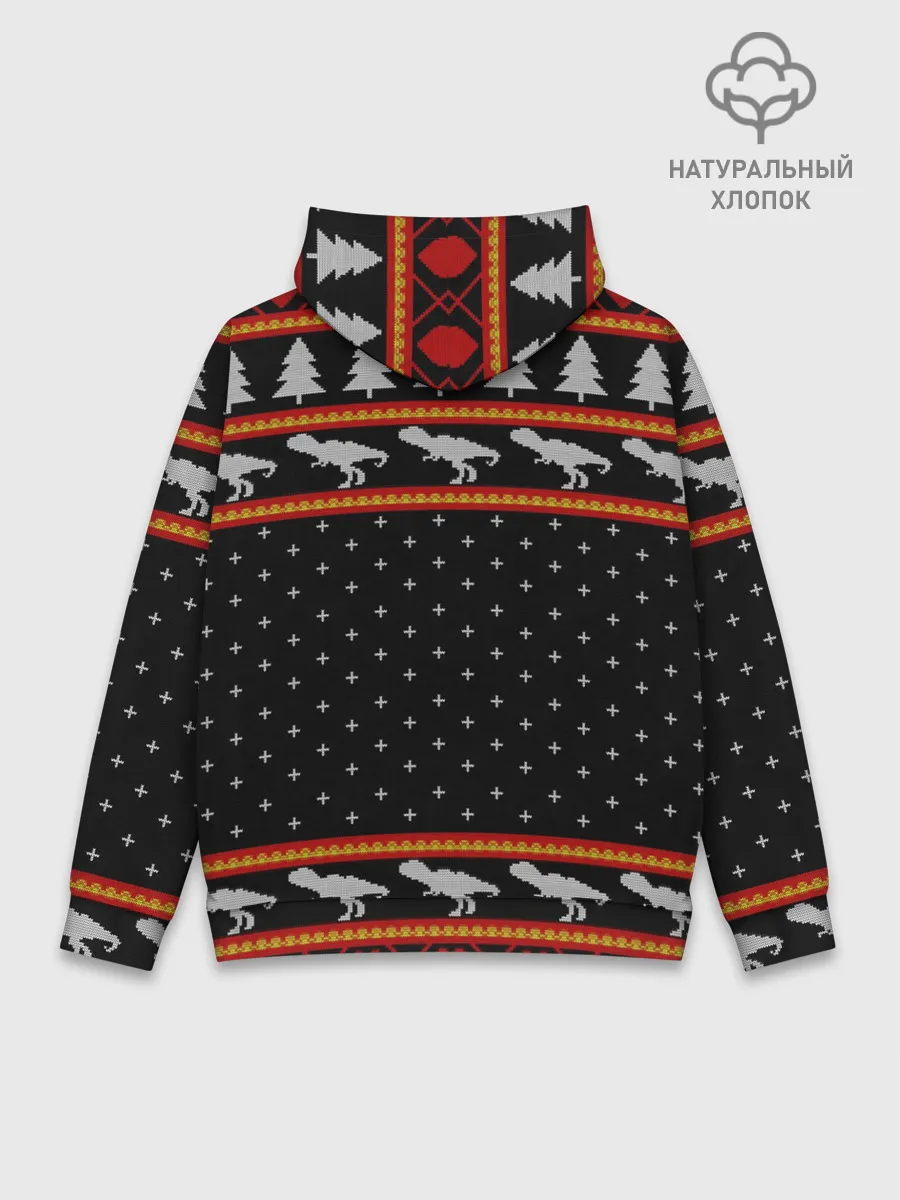 Худи мужской база хлопок / Merry Rex-mas