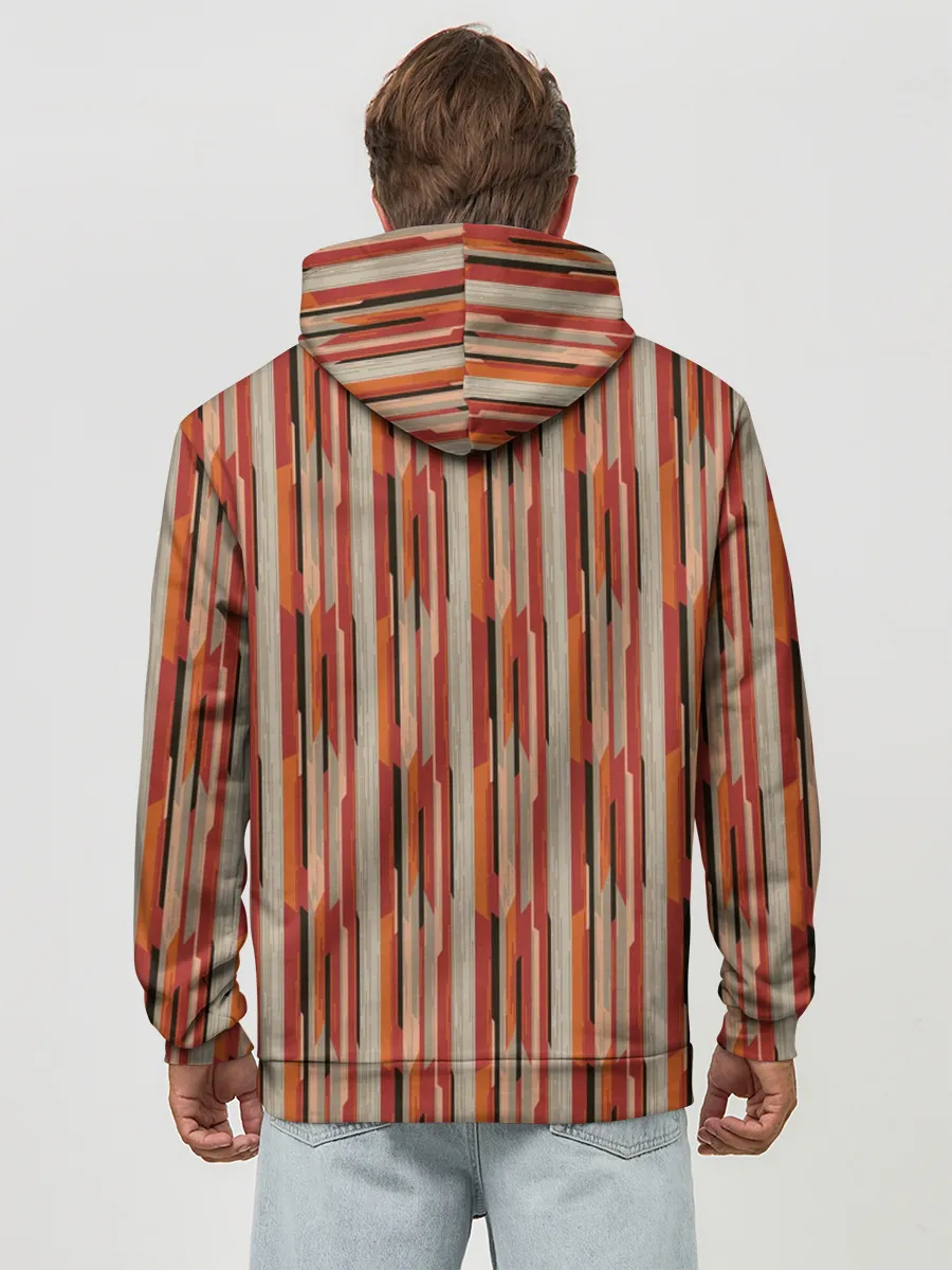 Худи мужской база хлопок / Ритм полос