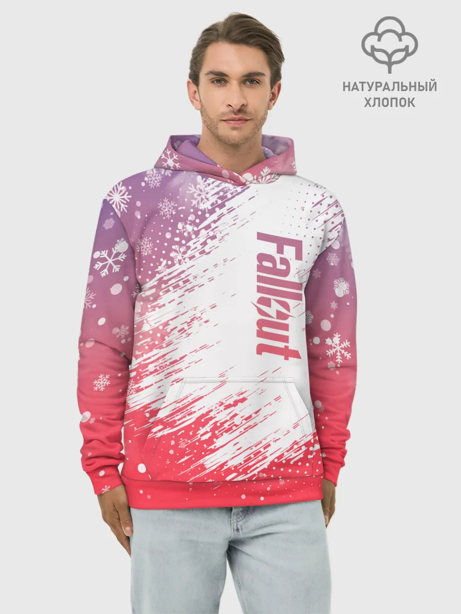 Худи мужской база хлопок / Fallout Winter