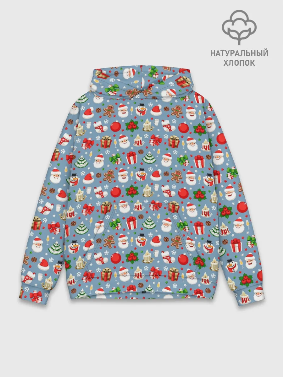 Худи мужской база хлопок / Новый Год