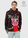 Худи мужской база хлопок / ROBLOX PIGGY