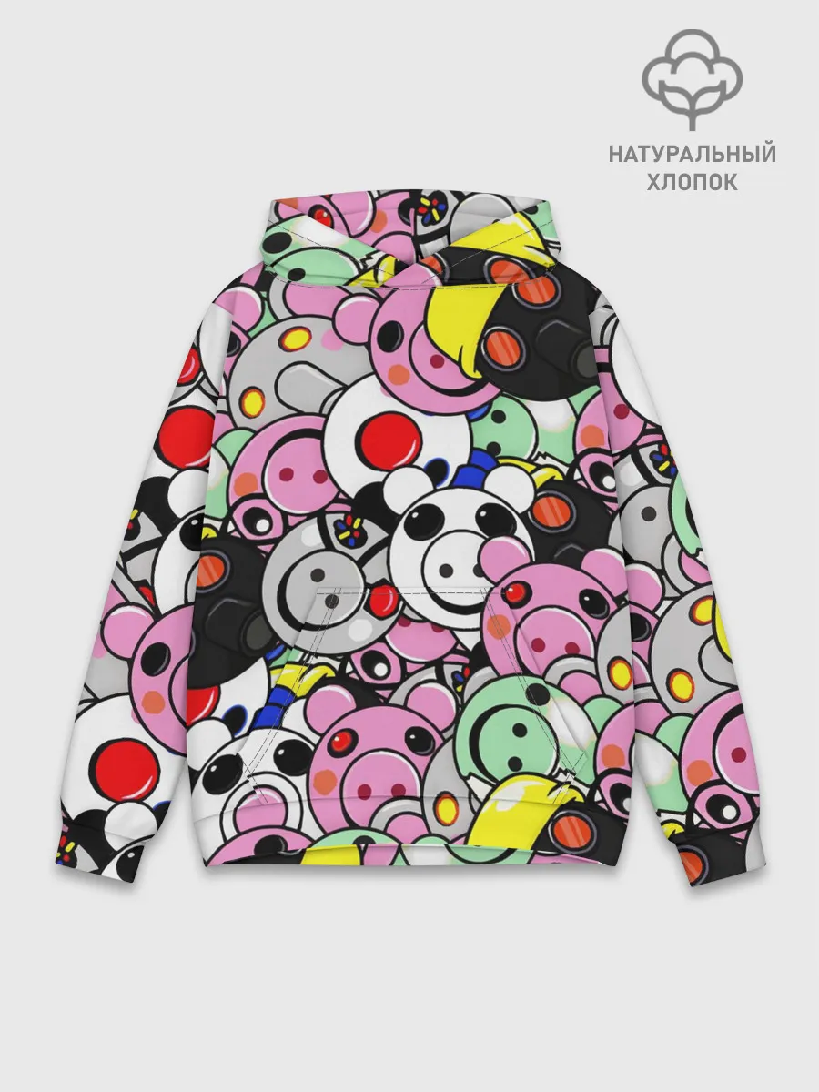 Худи мужской база хлопок / ROBLOX PIGGY