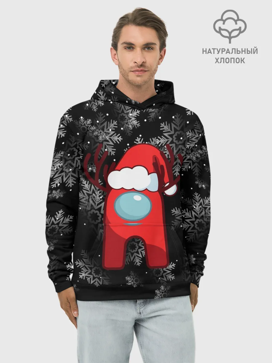 Худи мужской база хлопок / AMONG US