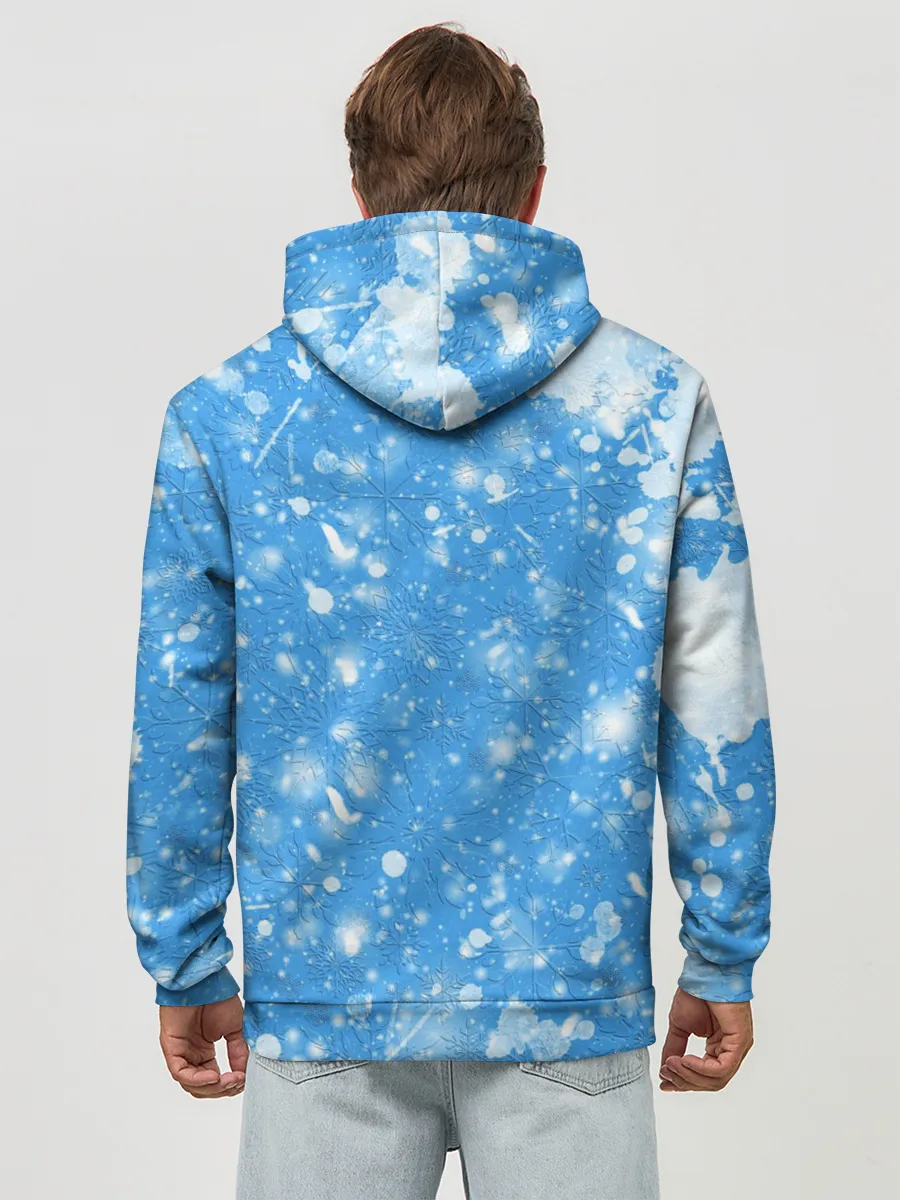 Худи мужской база хлопок / Новогодний Манкрафт