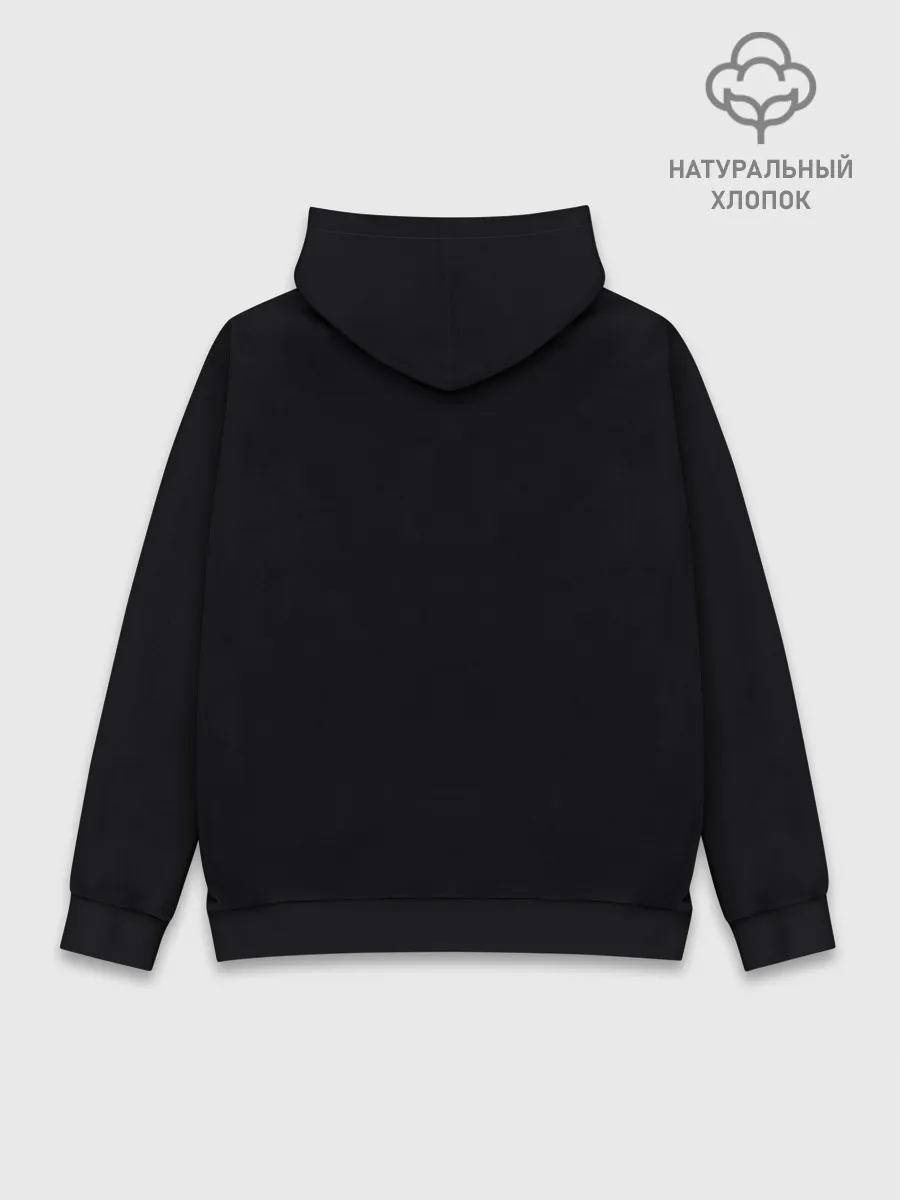 Худи мужской база хлопок / Волки в огне