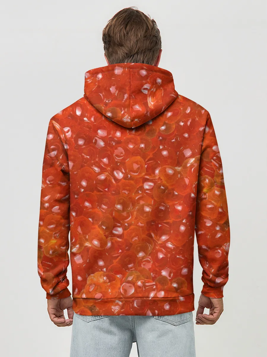 Худи мужской база хлопок / Красная икра