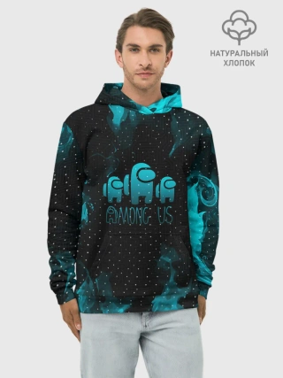 Худи мужской база хлопок / AMONG US / АМОНГ АС