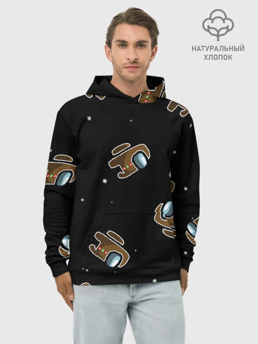 Худи мужской база хлопок / пряник among us