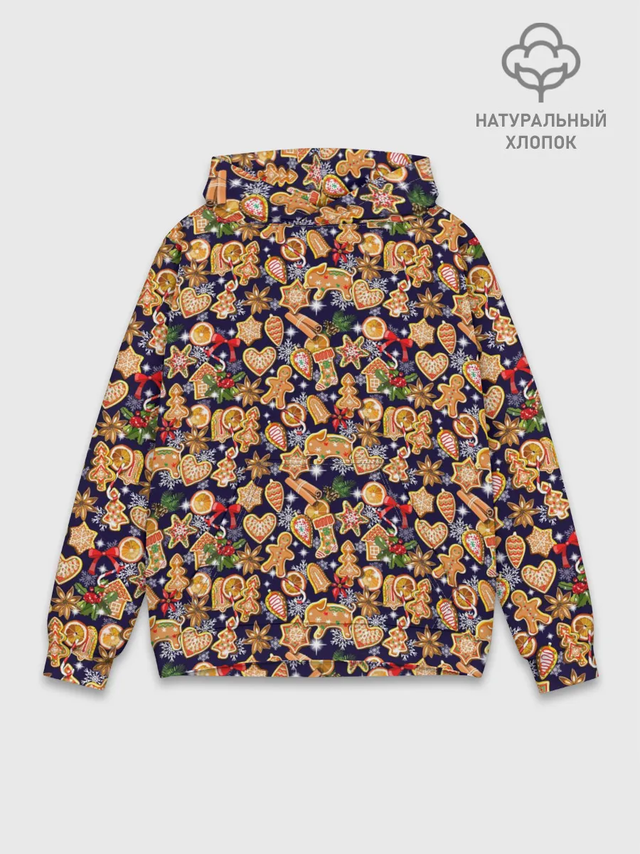 Худи мужской база хлопок / Новый Год