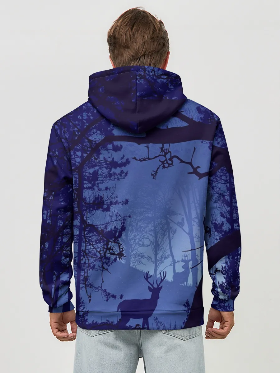 Худи мужской база хлопок / ЛЕС