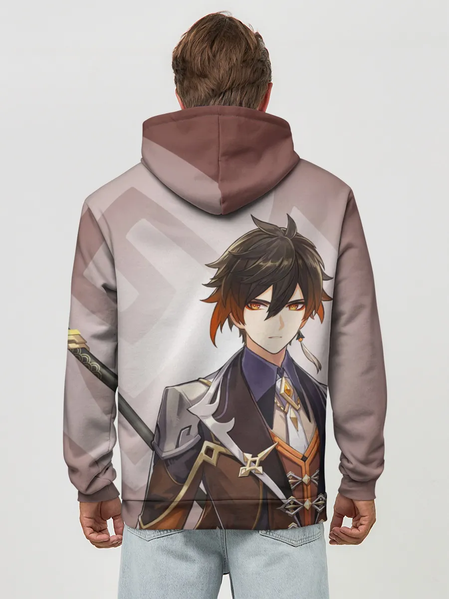 Худи мужской база хлопок / GENSHIN IMPACT, ЧЖУН ЛИ