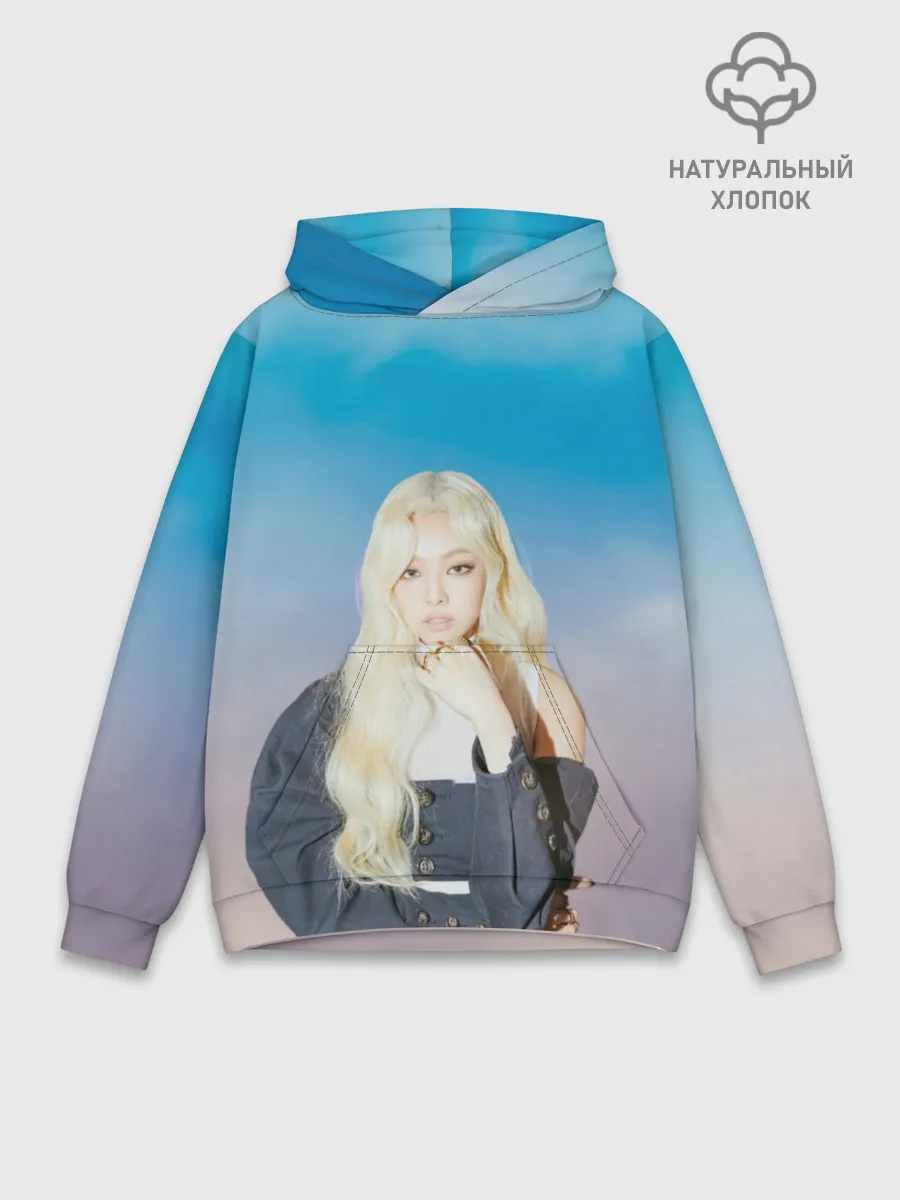 Худи мужской база хлопок / JENNIE BLACKPINK