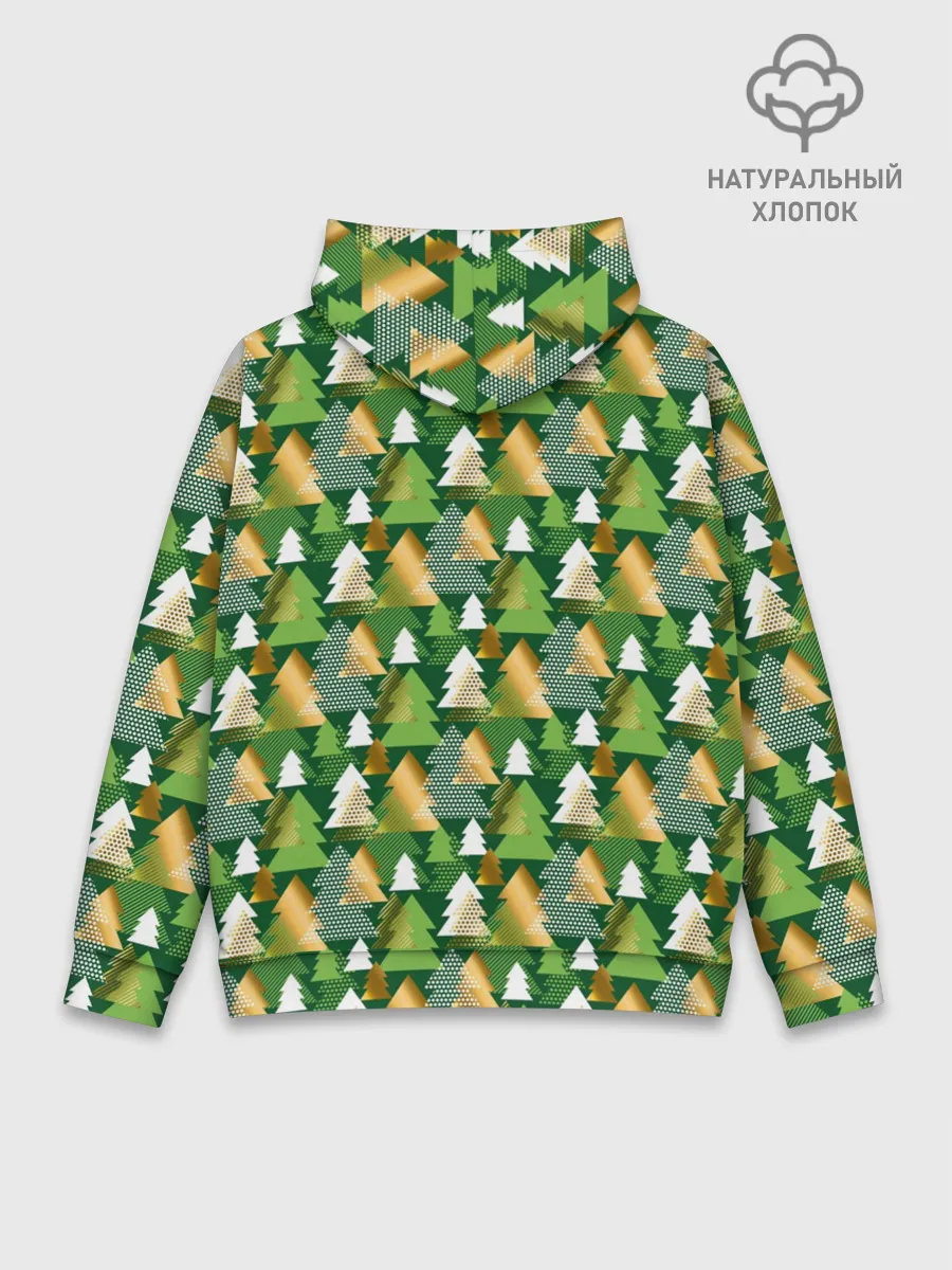 Худи мужской база хлопок / Ёлки