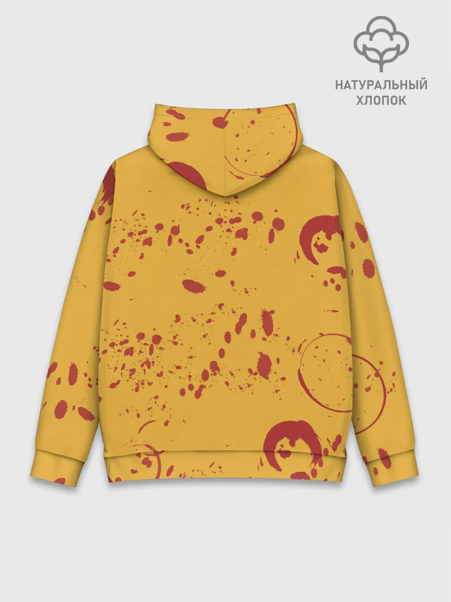 Худи мужской база хлопок / Лис Самурай