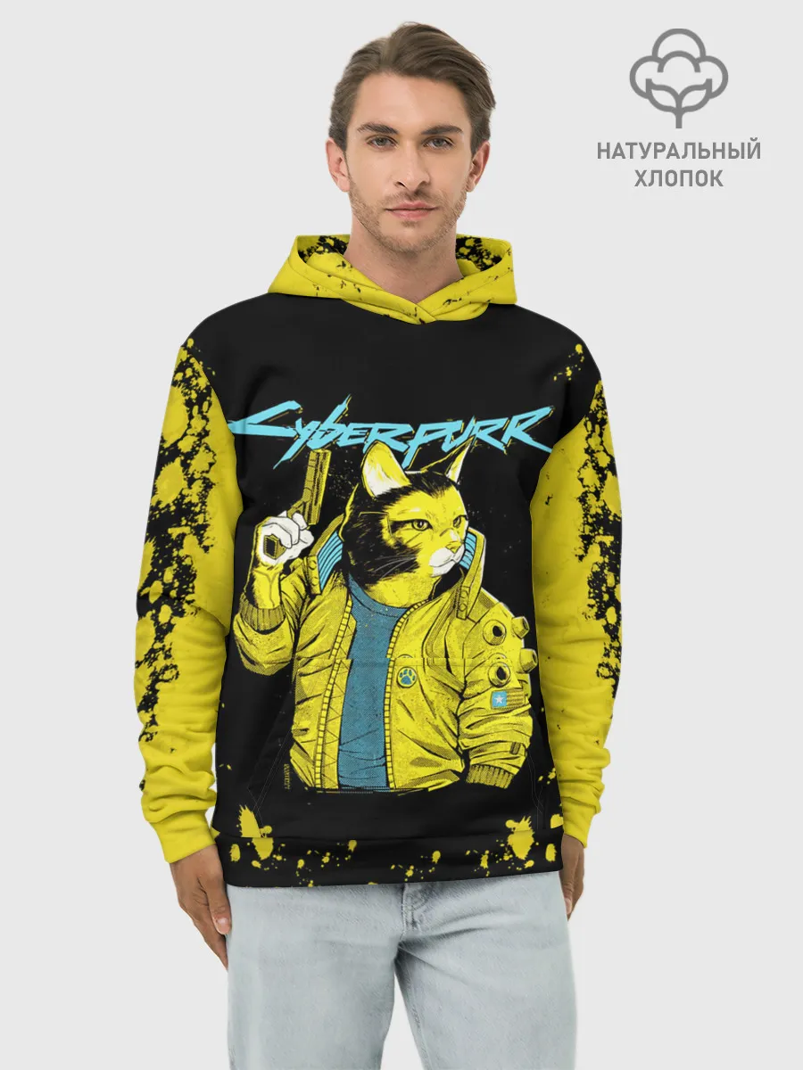 Худи мужской база хлопок / CyberPunk 2077